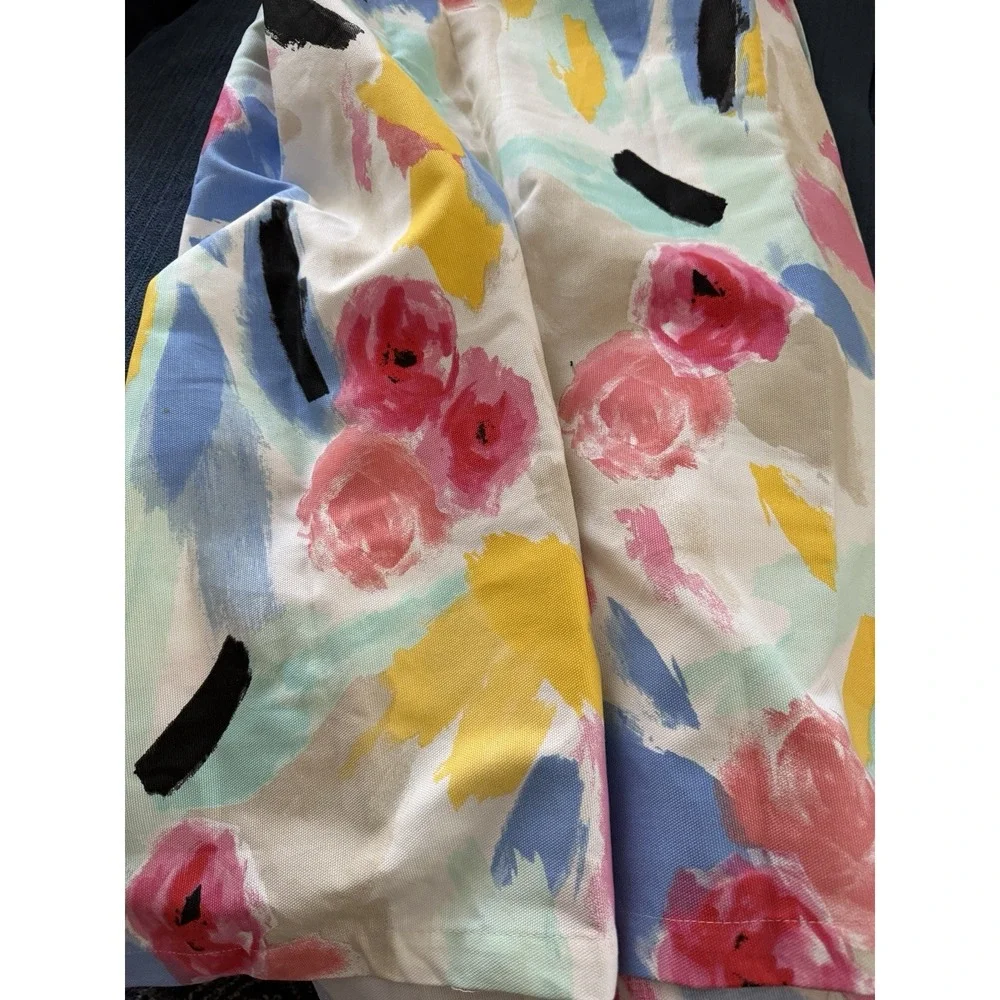 Kate Spade New York Paintball Floral Fabric Shower Curtain 72 X 72 Colorful